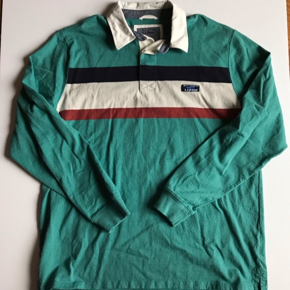 Sold❌ Vintage LL Bean Long sleeve Polo - Men’s - Picture 1 of 7